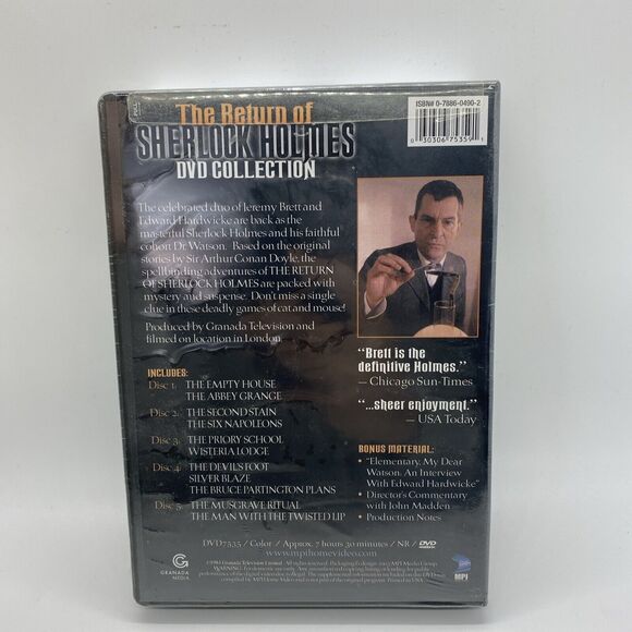 The Return of Sherlock Holmes - DVD Collection (DVD, 2003, 5-Disc Set) Brand New - Picture 6 of 6